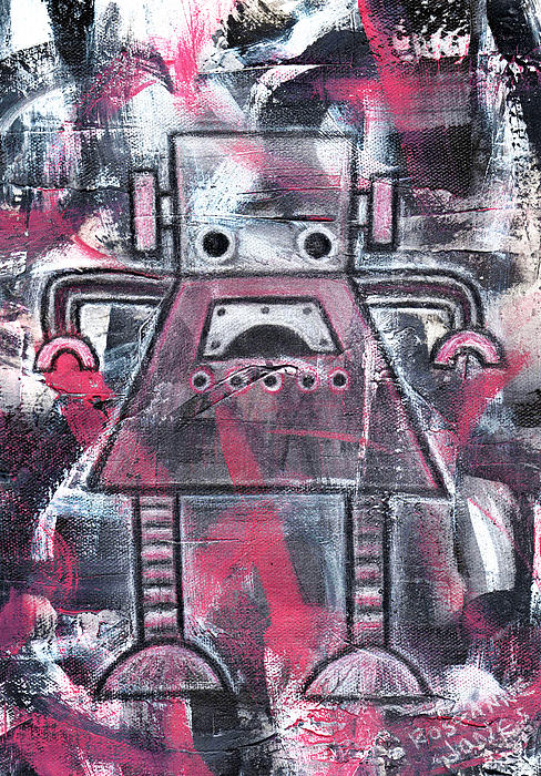Ruby Robot Mixed Media